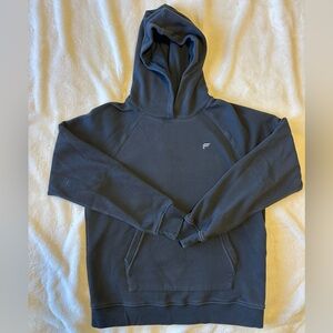 Fabletics Men's Black Hooded Sweatshirt with Subtle Logo